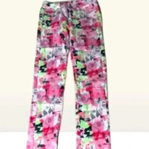 Girls Justice pink/green Retro Pants size 14S by Justice Premium (MUST BUNDLE)
